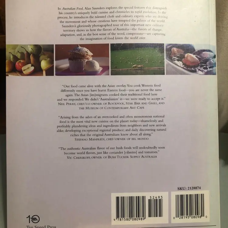 Australian Food Cookbook In celebration of the new Australian Cuisine Alan Sanders Vintage Book
