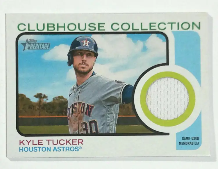 2022 Topps CCR-KT HN Heritage Kyle Tucker Houston Astros Game Used Relic Baseball