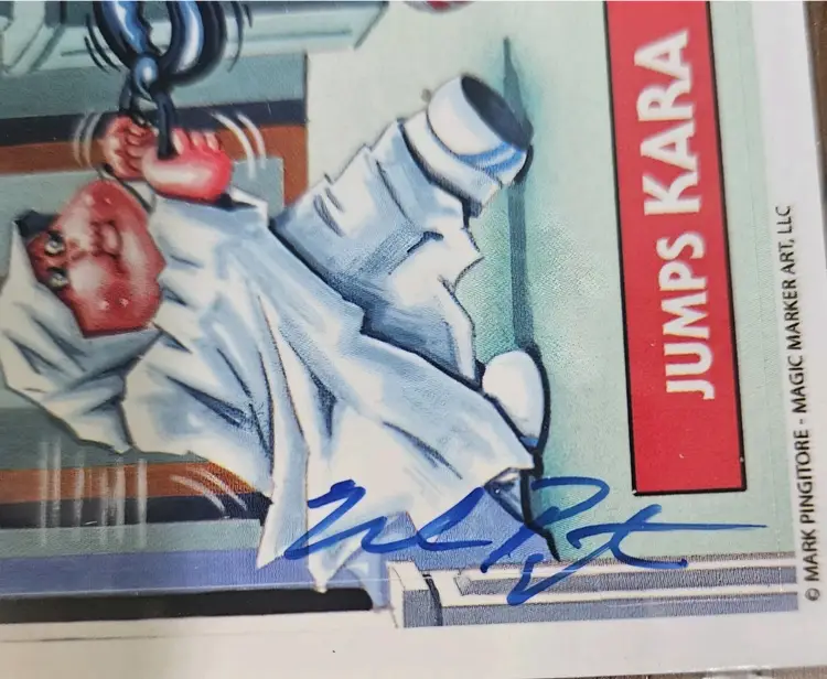 Exorcist III Jumps KARA  Horrorible Kids Card Signed Garbage Pail Kids