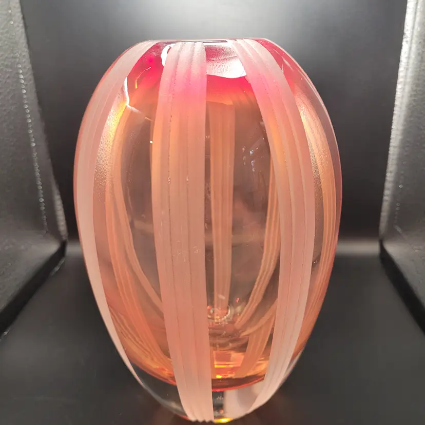 Waterford Crystal Evolution Mesa Sunrise Hand Blown Vase 8 in Tall