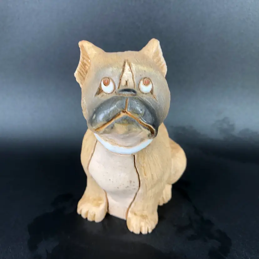 Artesania Rinconada Style Bulldog Pittbull Dog Figurine