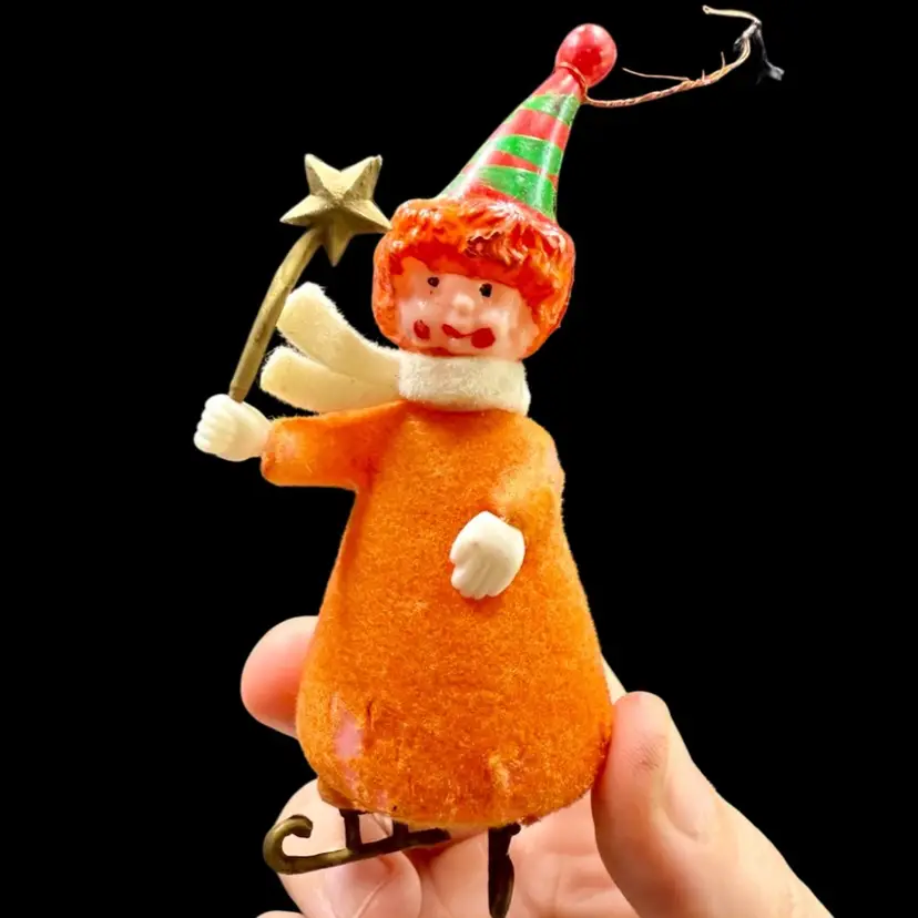 Ice Skating Clown Ornament