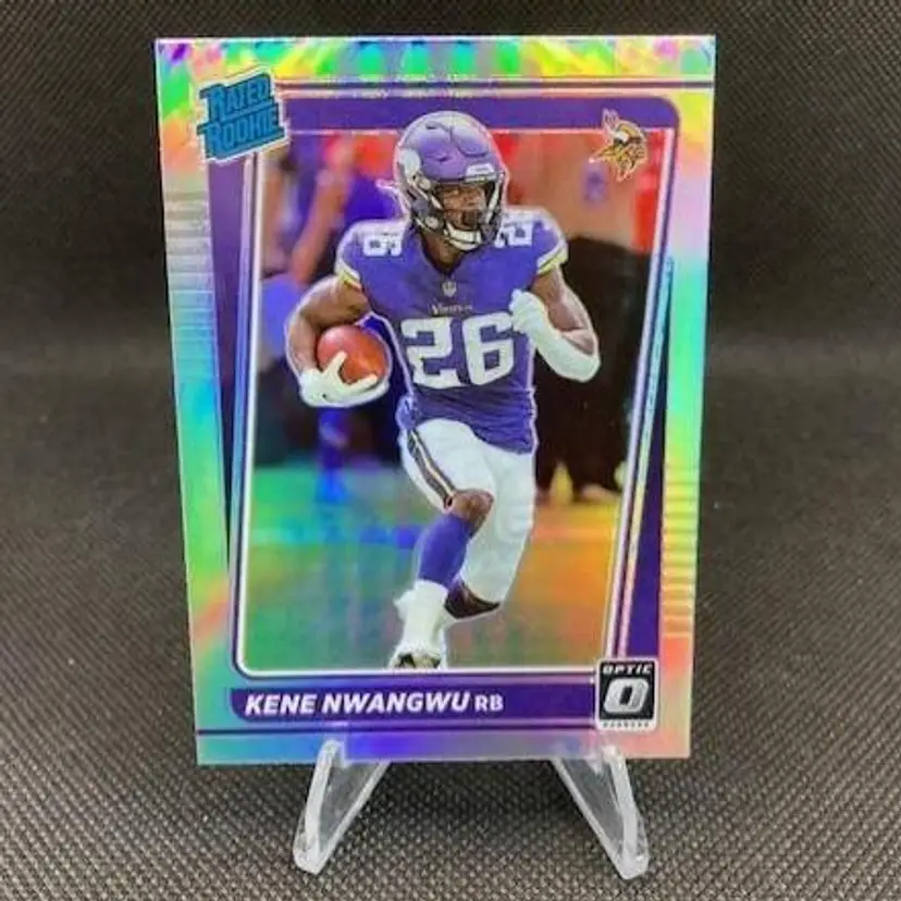 Kene Nwangwu 2021 Donruss Optic Rookie Silver Prizm (RC) #233 - Minnesota Vikings