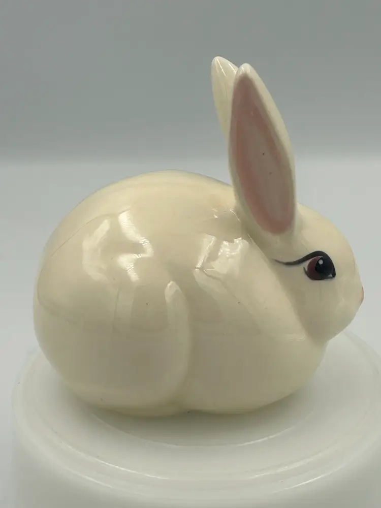 Vintage Hammersley CA Ceramics, Bunny Rabbit, Cotton Ball Holder Figurine