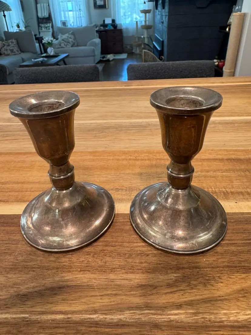 Sterling Candle Holders