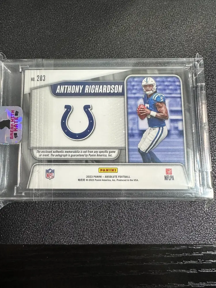 2023 Panini Absolute Anthony Richardson 5 Relic RPA /99