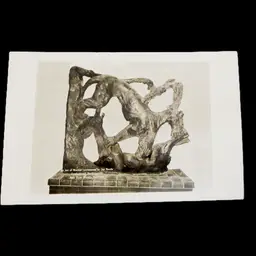 Vintage Postcard Unposted 1939 World's Fair Czech Participation Jan Bouda Sculpture