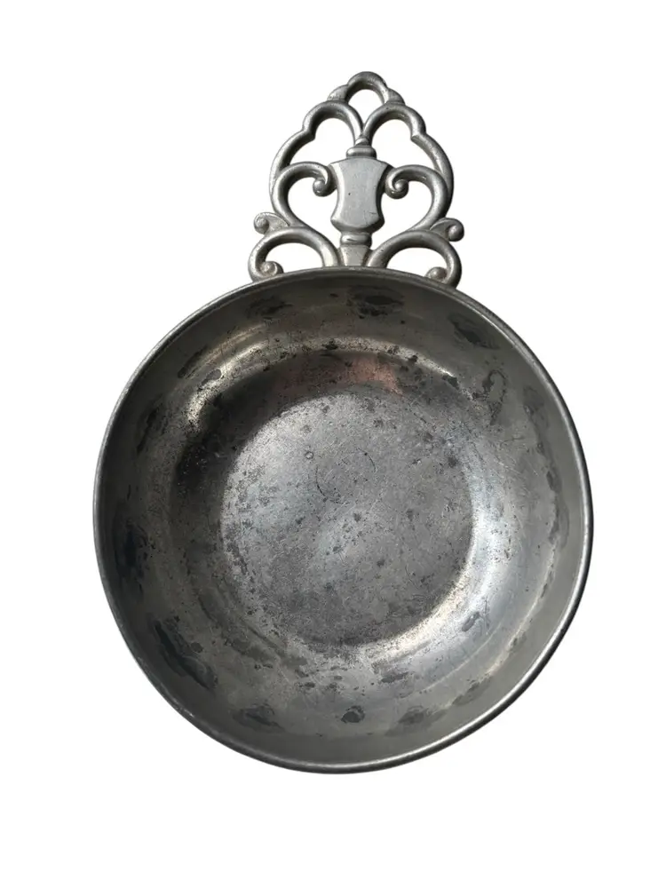 032 Pewter Porringer Bowl Royal Holland Pewter DEROP KMD 7.5" X 5" X 1.75"