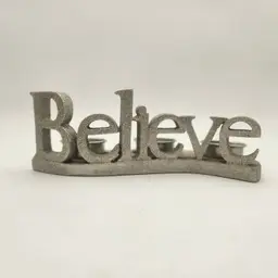Yankee Candle Believe 3 Tea Light Holder Glitter Silver Tea Lights Included