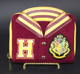Loungefly Harry Potter Hogwarts Crest Varsity Jacket Wallet Zip Around