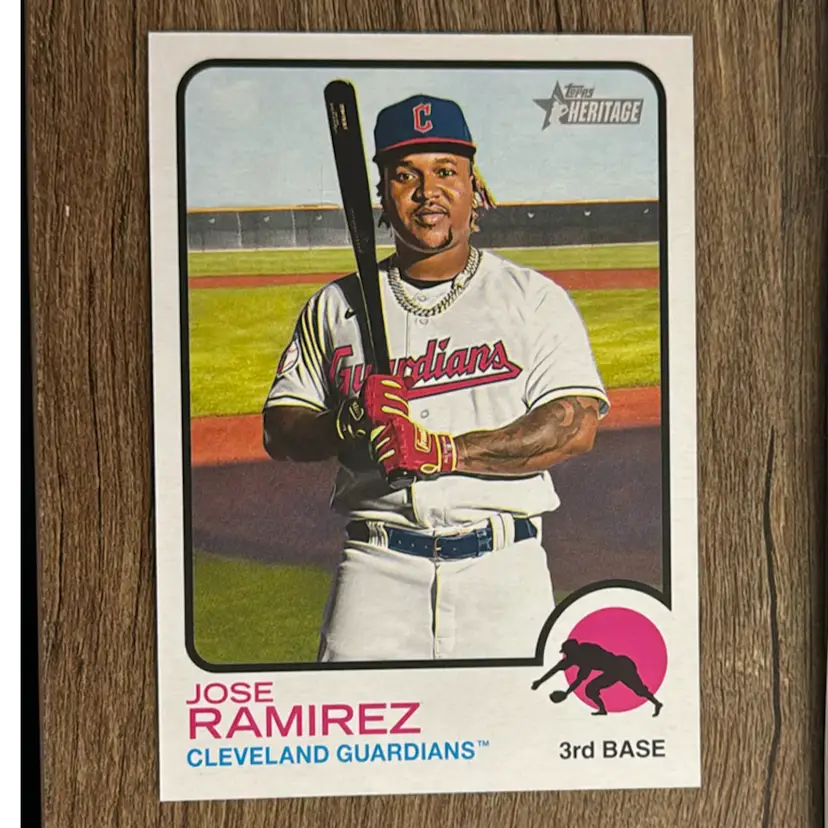 Jose Ramirez
2022 Topps Heritage Box topper 
Cleveland Guardians 