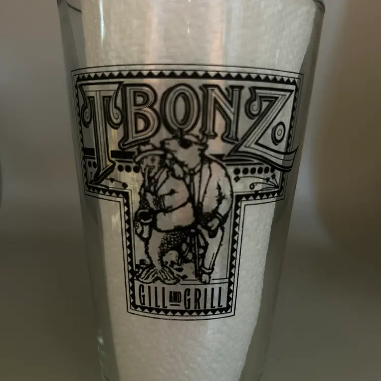 T Bonz Gill And Grill Beer Glass