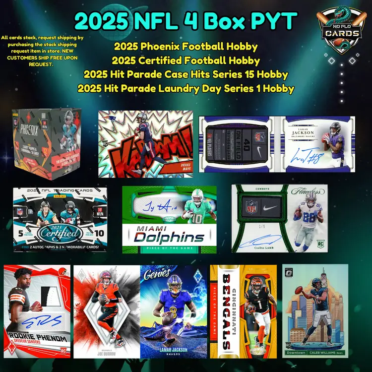 2025 NFL 4 Box Mixer Stack PYT