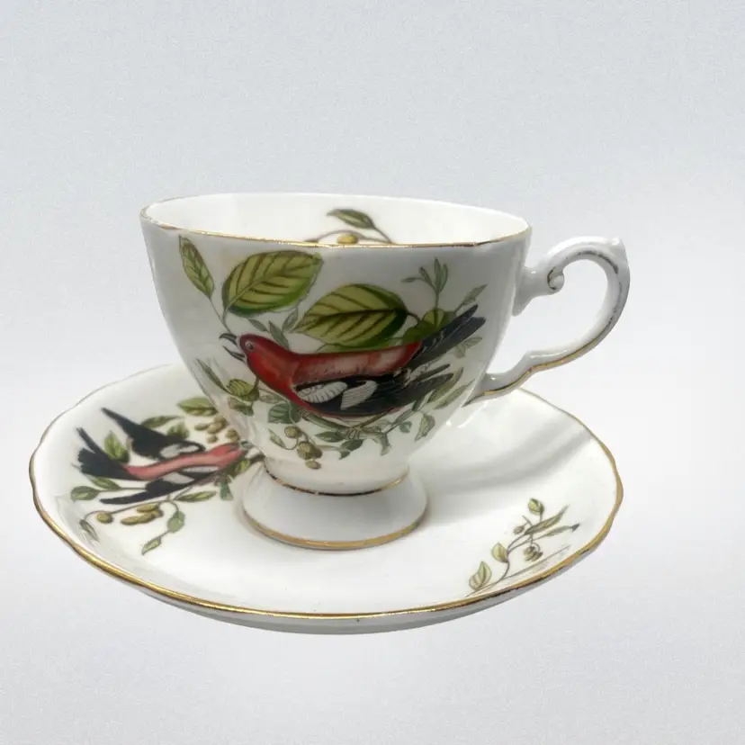 Tuscan “Crossbill” Bone China Cup And Saucer