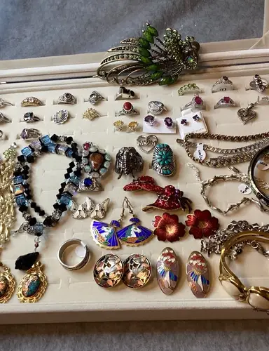 Sterling Silver And Costume Jewelry 