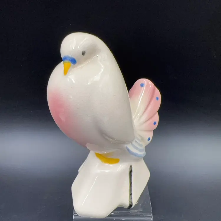 Vintage Ceramic Pottery, Bird Figurine Planter
