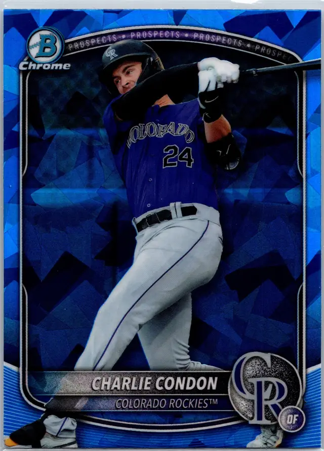 2025 Bowman Draft Sapphire Charlie Condon #BDC-136 Chrome Rockies