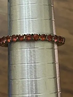 Sterling Silver Gemstone Surround Ring