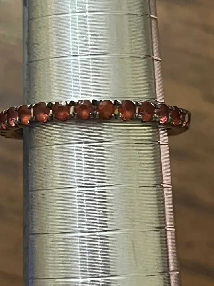 Sterling Silver Gemstone Surround Ring