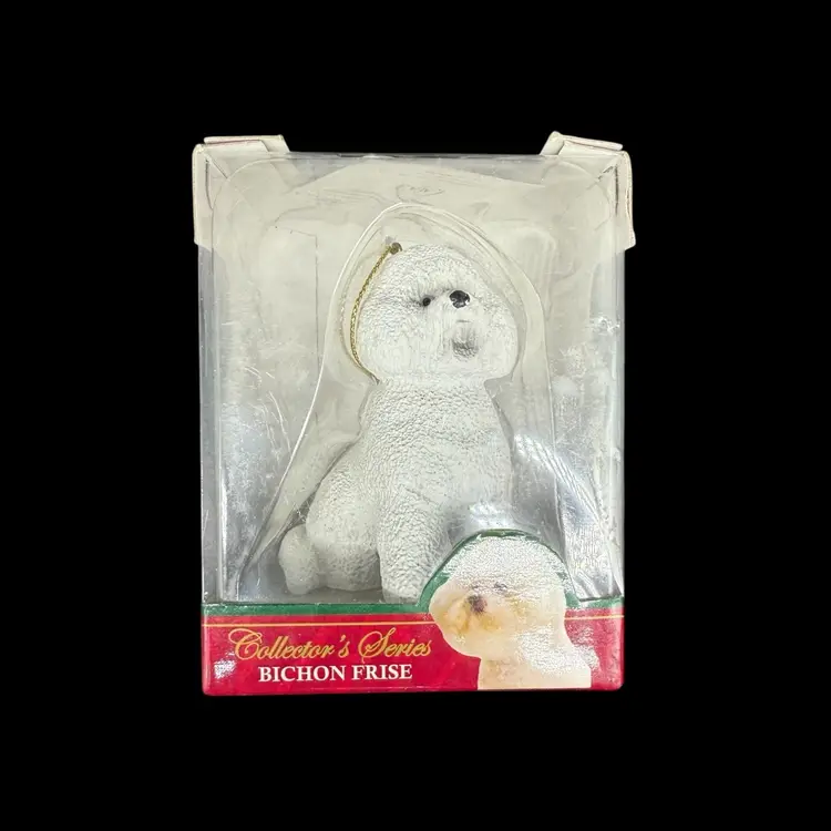 ACA Collector's Series II Bichon Frise Sitting Ornament NIB Limited Edition