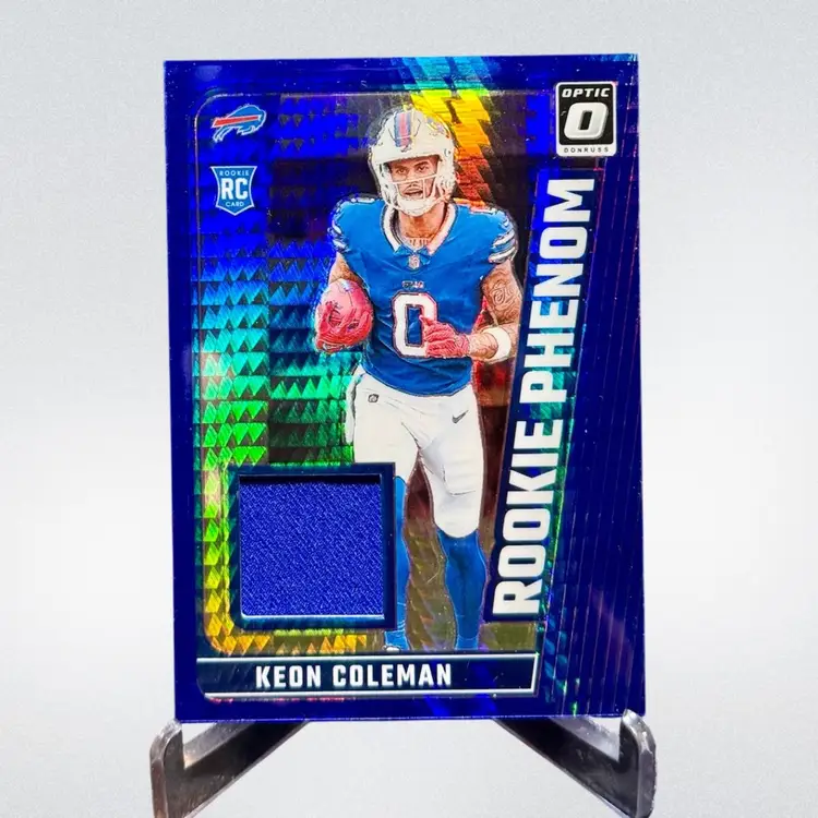 Keon Coleman 2024 Donruss Optic Blue Hyper Rookie Phenom Patch #RPB-KCN Bills