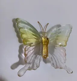 Unique Pastel Colored Lucite Butterfly Clip