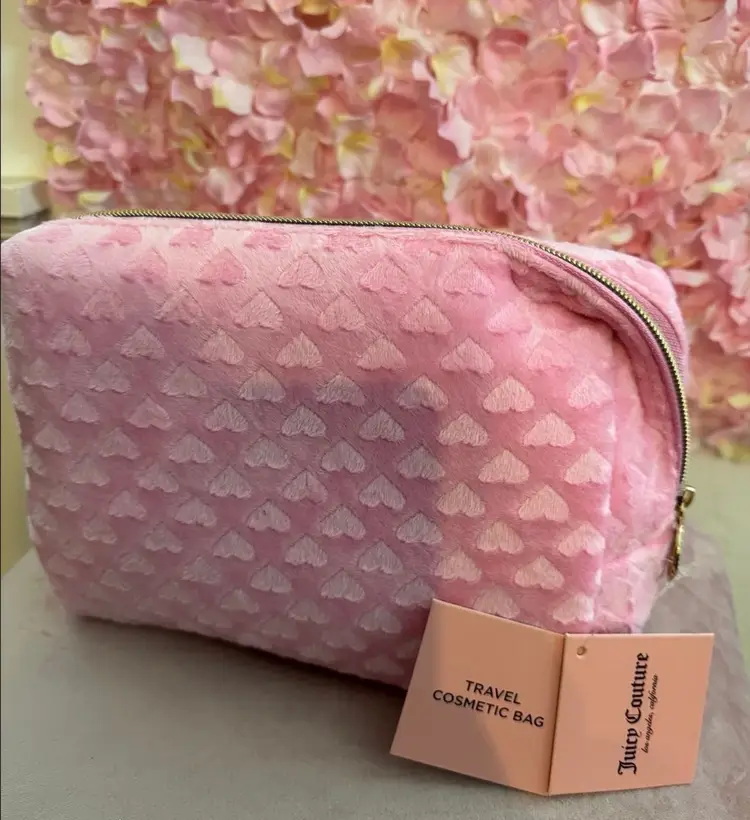 💗Juicy Couture Pink Travel Cosmetic Bag 💗