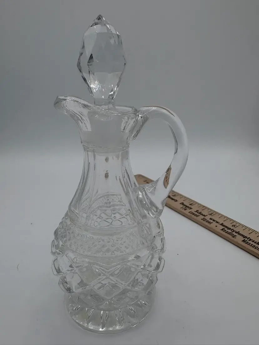 EAPG Glass Decanter With Stopper