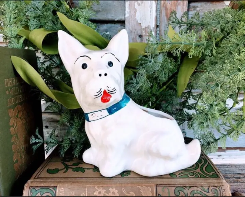 Mid Century Pottery Planter Scottie Dog Art Pottery Terrier