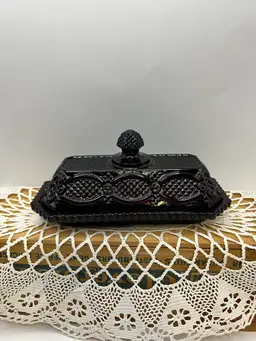 Average Ruby Red Cape Cod Butter Dish