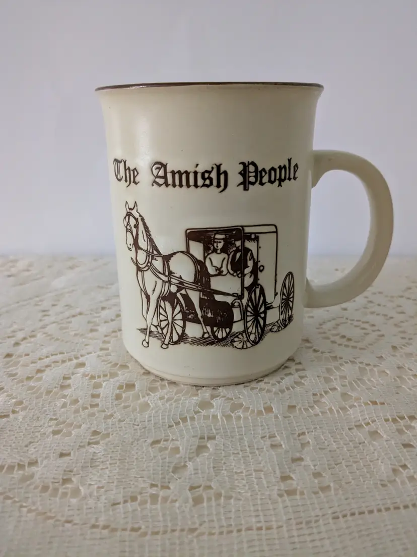 Vintage Amish People Coffee Mug