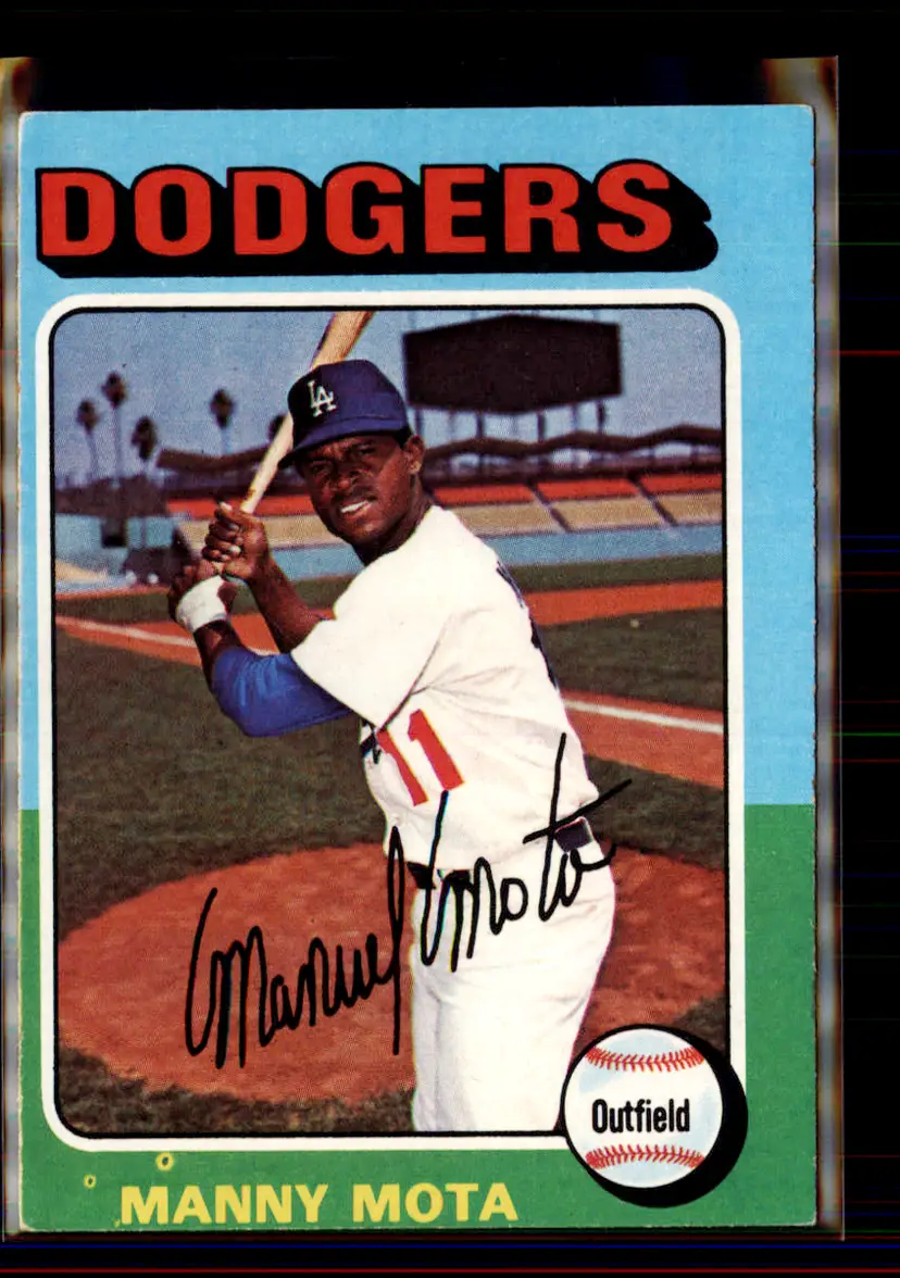 Manny Mota 1975 Topps #414 - Los Angeles Dodgers - (pk4-283)