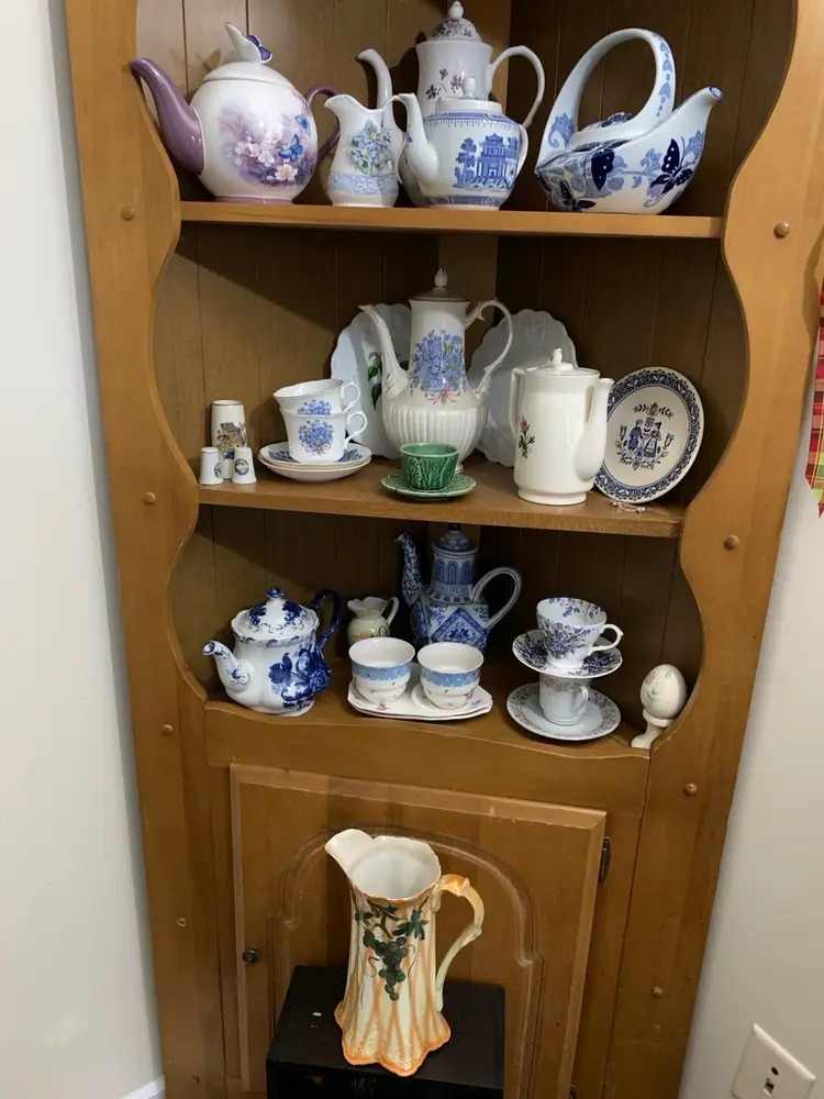 Teapots  Cups Saucers Plates oh my!!