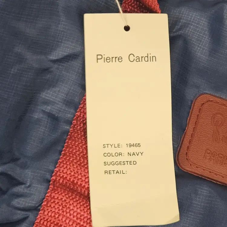 Pierre Cardin Paris New York Navy Nylon Tote / Travel Bag