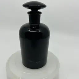 Vintage Elizabeth Arden Black Glass Bottle