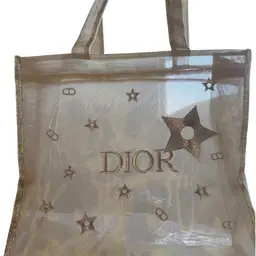Dior GWP Gold Star Mesh Tote