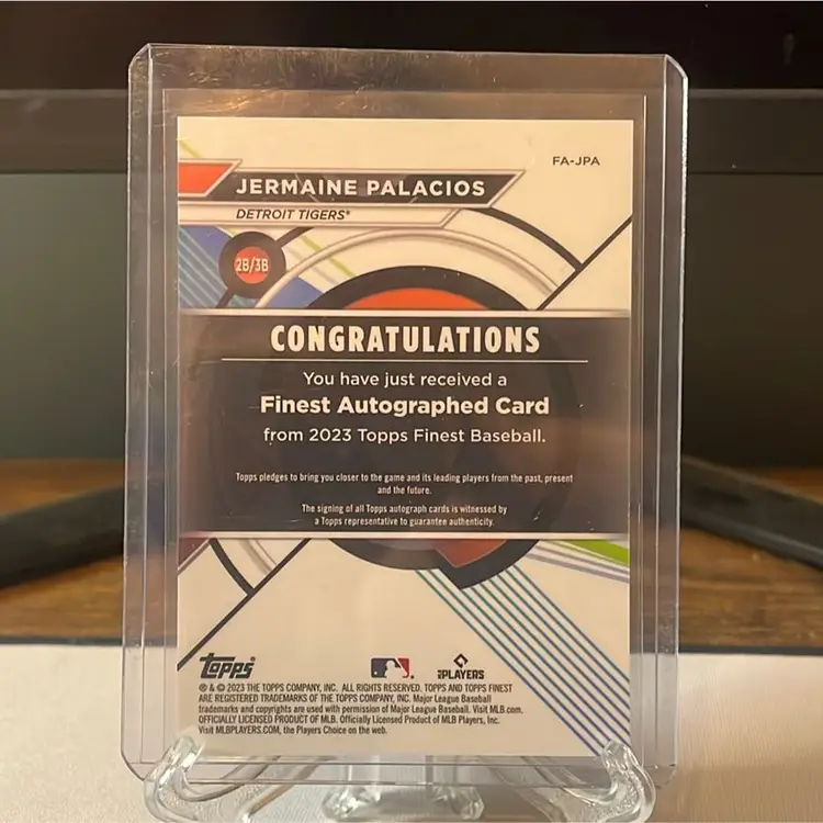 Jermaine Palacios 2023 Topps Finest /50 Auto