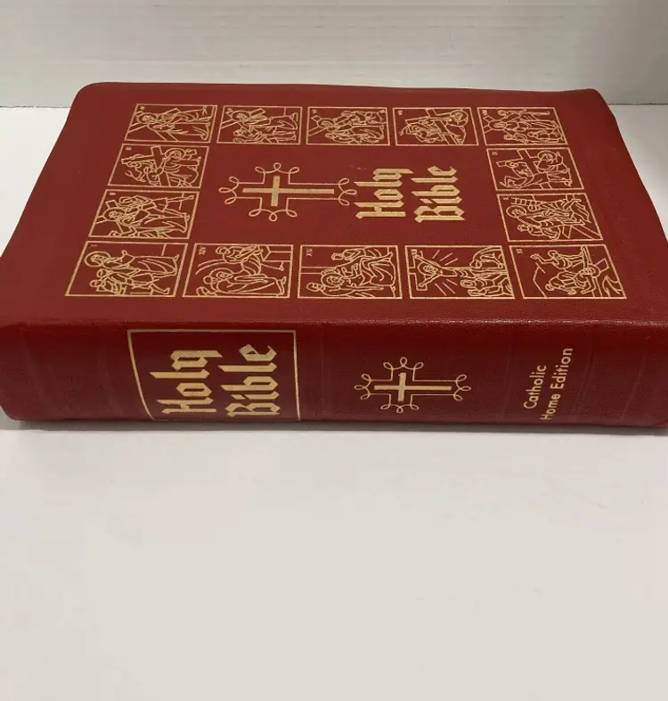 1951 Catholic Home Edition Holy Bible Illustrations Celebrated Old Masters