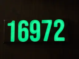Glow In The Dark Address Sign