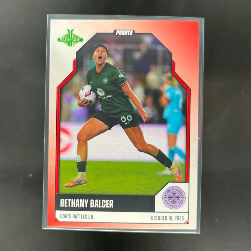 Bethany Balcer 2025 Parkside Pronto Red /5 Soccer Card