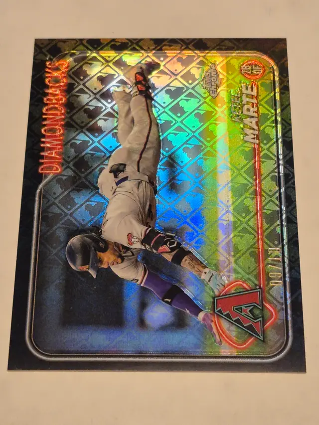 Ketel Marte 2024 Topps Chrome Black Logofractor /10 #34 Diamondbacks