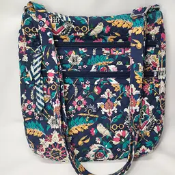 Vera Bradley Harry Potter Forbidden Forest Crossbody Bag Blue Floral Hogwarts
