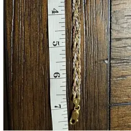 Sterling Tri-Color Bracelet 7.5”