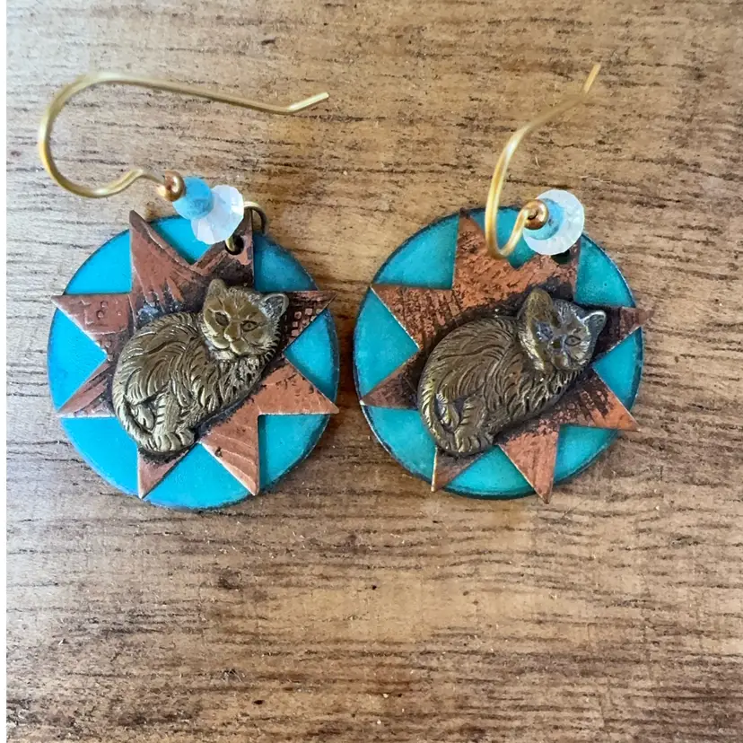 Cat Starburst Earrings