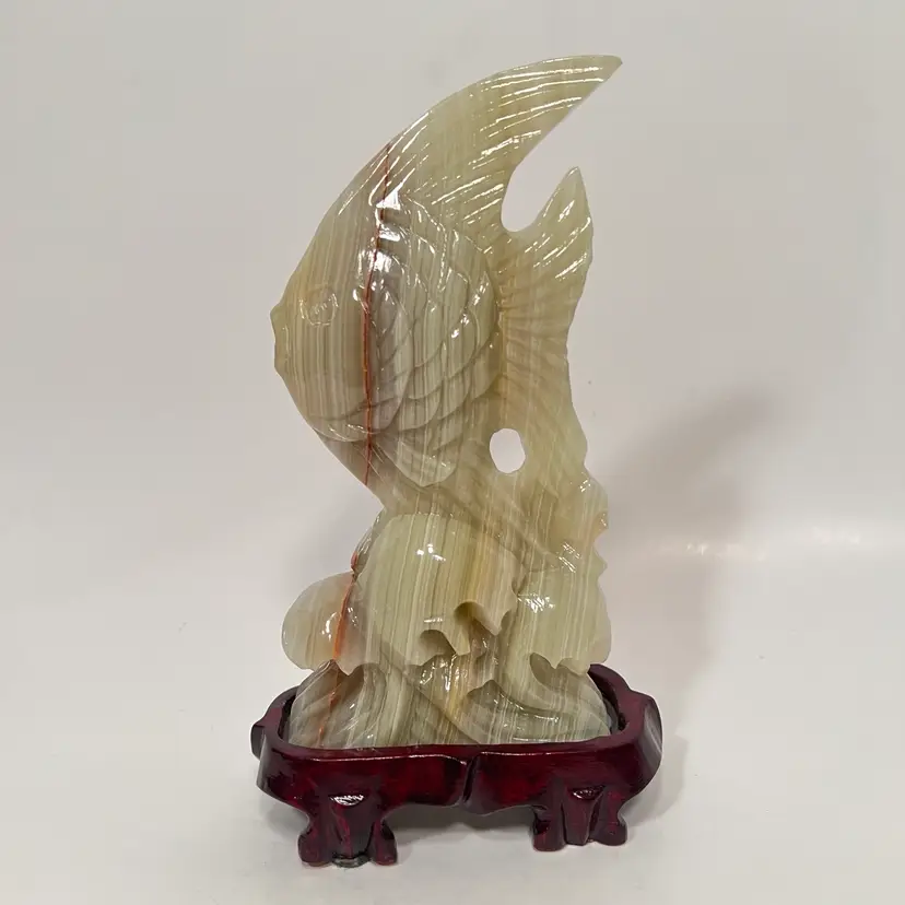 Banded Onyx Fish Carving Sculpture