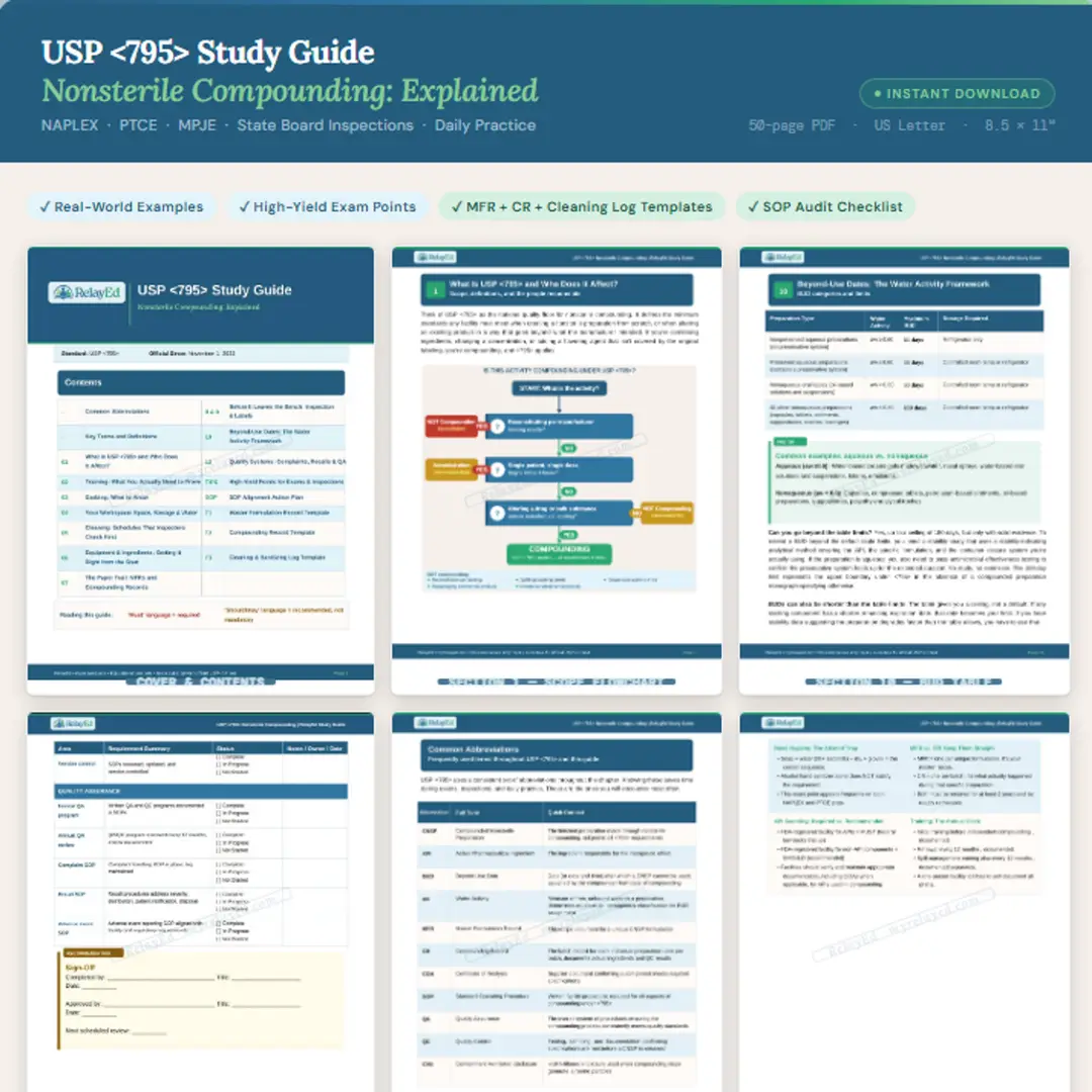 USP ⟨795⟩ Study Guide: Nonsterile Compounding Explained