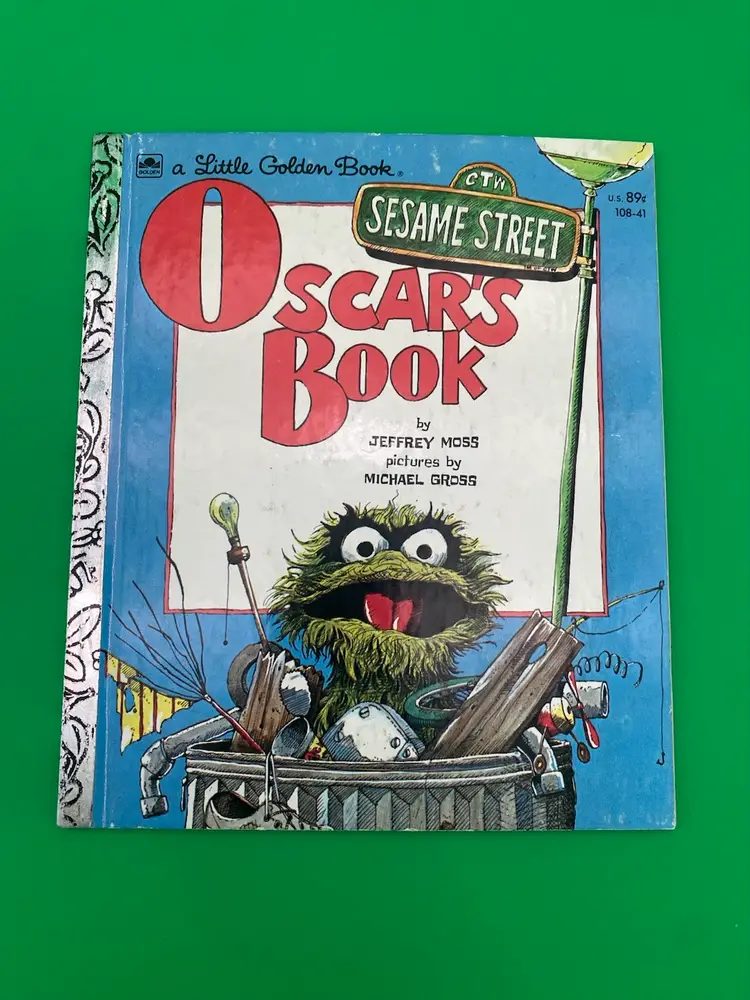 Sesame Street Pair of Hardcover Little Golden Books - Oscar & Grover