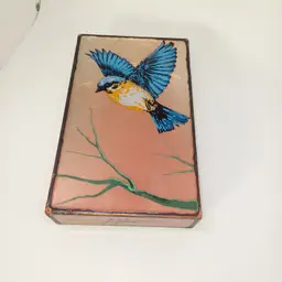 Houston Llew Spiritiles  Take Off - Spiritile #164 Painted glass on copper