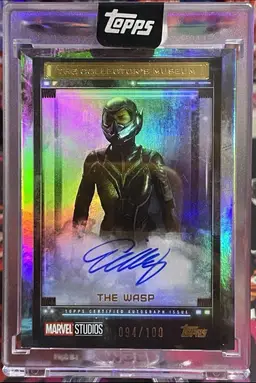 2025 Topps Marvel The Collector Evangeline Lilly As The Wasp Museum Auto #/100