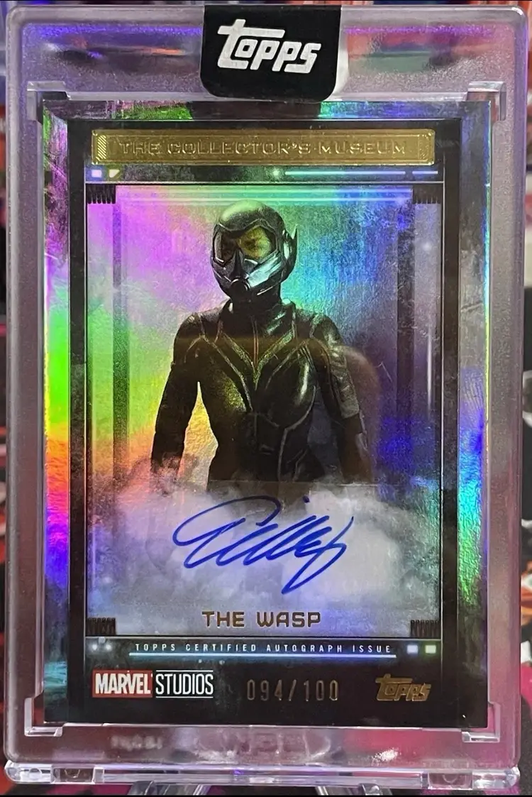 2025 Topps Marvel The Collector Evangeline Lilly As The Wasp Museum Auto #/100